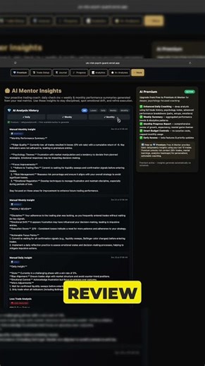 Daily and Weekly Insights with AI Mentor