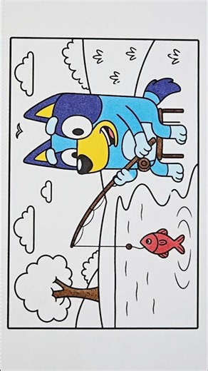 Bluey Coloring for kids, 406 #drawing #coloring #forkids #bluey #blueydrawing #blueycoloring