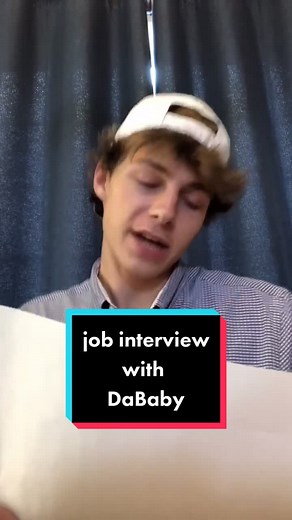 job interview with DaBaby #fyp #funny #letsgo #dababy #rap #interview #job #music #skit #jggls #fypシ #foryou
