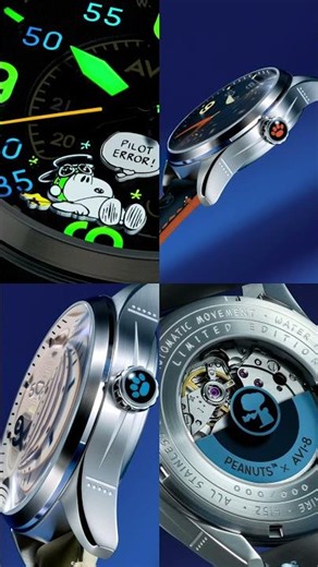 SPITFIRE SMITH AUTOMATIC SNOOPY PEANUTS FLYING ACE PILOT ERROR LIMITED EDITION