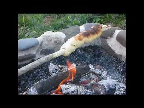 Making Campfire Bannock on a Stick