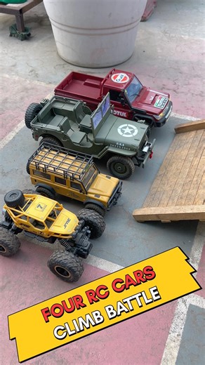 4 Remote Control Car Climb Battle #shortsfeed #shorts #remotecontrolcar