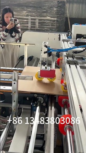 Full automatic double-piece carton box folder gluing machine