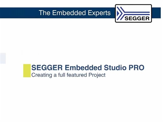 SEGGER| Embedded_Studio_PRO：如何创建一个新的工程