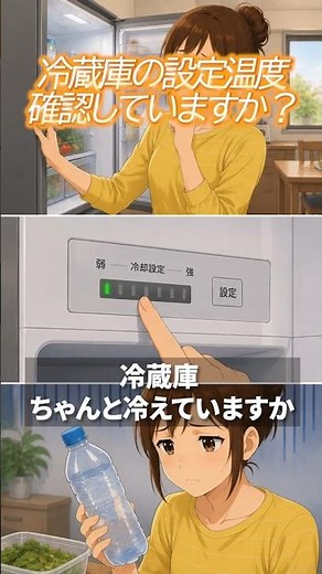 【夏必見】冷蔵庫の設定温度、確認してください #暮らしのコツ #ライフハック #生活の知恵
