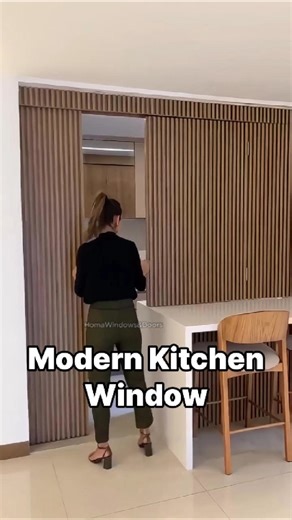 Modern Kitchen Window#windowdesign #aluminiumwindows #architecture #homerenovation #homedecor