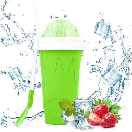 Slushie Maker Cup  Smoothie Silicon Cup  Frozen Magic Squeeze Cup Homemade Milk Shake Ice Cream Maker Cooling Cup DIY for Kids and Family (Blue) - Walmart.ca