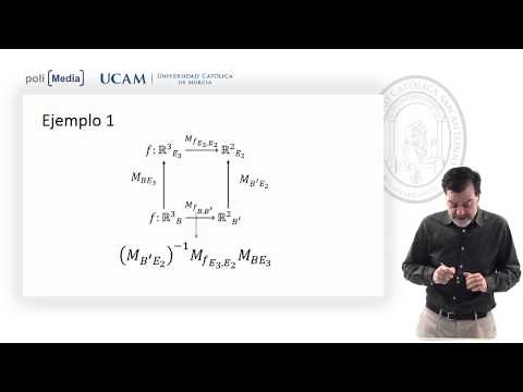 Álgebra Lineal - Matriz asociada a una aplicación lineal ejemplo 1 - Jesús Soto