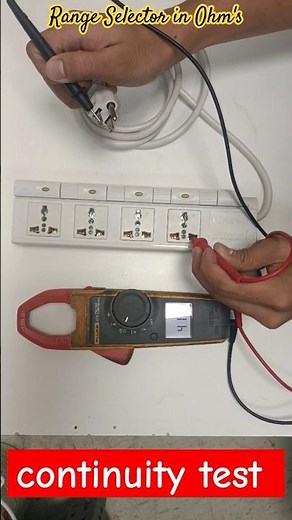 How to test continuity in Outlet Using digital clamp meter #howto #electrical #diy #shortvideo
