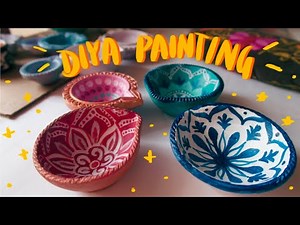 4 Easy Ways to Decorate Diya At Home | DIY Diya Painting Ideas | Vijayta Sharma