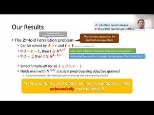 STOC24 8 C 3 The Power of Adaptivity in Quantum Query Algorithms