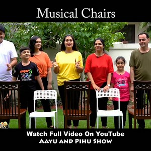 Musical Chairs with a twist! 🎵🎶 Aap bhi khel sakte ho apni family ke sath! . Watch on YouTube now! https://youtu.be/rlS3DMHR4HE . #aayuandpihushow #musicalchairs #twist #familychallenge #funny #youtube | Aayu and Pihu Show