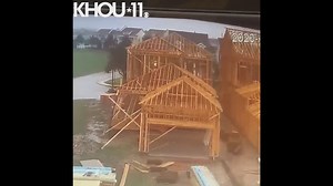 Home under construction collapses in Galveston