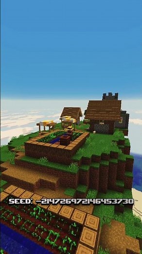 The Best Seed? 🏝️ Minecraft's SAFEST Village (Floating Island!) #Minecraft #MinecraftSeeds #Gaming