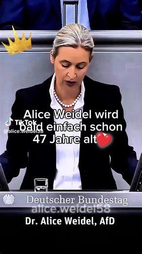 Alice Weidel -simply the best 👑🇩🇪👉💙 #aliceweidel#simplythebest #fancontent#viral #germangirl🇩🇪