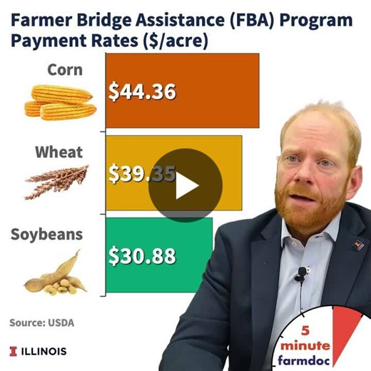 FARMER BRIDGE ASSISTANCE PROGRAM PAYMENT RATES Join farmdoc daily s Nick Paulson as he breaks down the newly announced USDA Farmer Bridge Assistance Program. Learn about payment rates for eligible… | farmdoc daily
