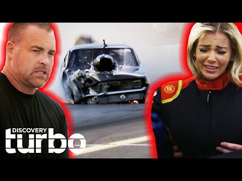 Lizzy Musi Gets Into Crazy Crash Racing Against Ryan Martin! | Street Outlaws: No Prep Kings