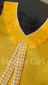 DIY Ruffle Neck Top Tutorial: Easy Sewing for Beginners | Needle Girl