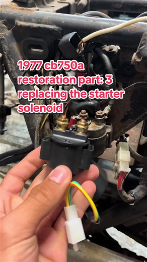 1977 CB750A Restoration: Solenoid Replacement Guide