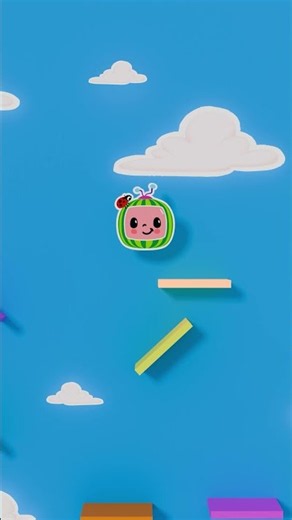 هل ستصل البطيخة إلى الحافلة؟ 🍉🚌 #لعبة #كوكوميلون