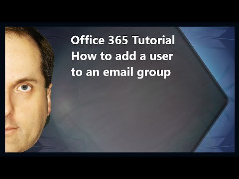 Microsoft 365 Tutorial How to add a user to an email group
