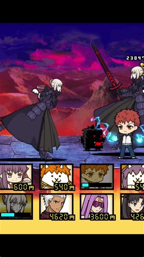 セイバー、せいばー❓そういえばネコはどうした💢【にゃんこ大戦争Fate stay nightコラボ】