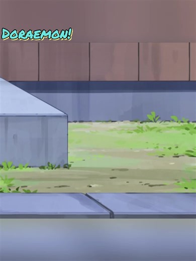 Nobita sticks a tree sapling in front of someone's#cartoon #fyp #doraemon #anime