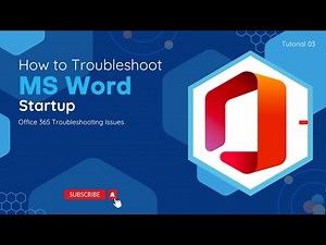 How To Troubleshoot MS Word Startup | O365 Troubleshooting Issues