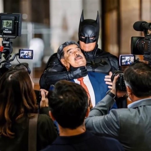 Trump as Batman, inspired by recent events. Not a political statement. fictional parody AI-generated