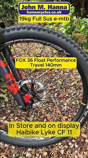 The spectacular Haibike Lyke CF 11 2025 Carbon Frame e-mtb at 19kgs with #fazua Ride60 430wh battery