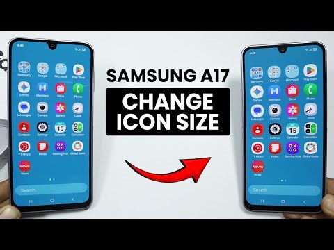 How to Change Icon Size on Samsung A17 - Adjust Icon Size