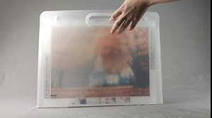 Art Portfolio Folder for Artwork 22 x 17 inches- with Stiff Sides, Solid Enough - Premium Diamond Painting Storage Containers - Large Poster Storage Containers