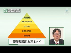 就労支援 障害者の雇用実態 職業準備性ピラミッド ｜ 作業療法 治療 IADL（手段的日常生活動作） ｜ Medical*Online Video（プレビュー）
