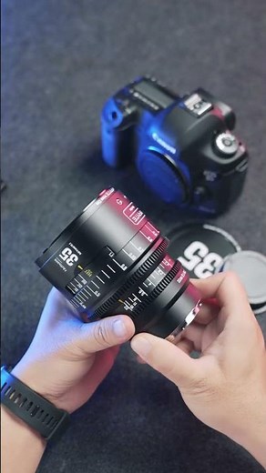 The 7Artisans cine lens can be mounted on the Canon 5D3 — how cool is that? #7Artisans #Canon5D3