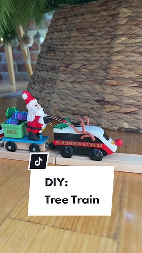 DIY Christmas Tree Train - IKEA Hack