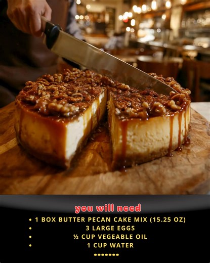 2.3K views |  Caramel Butter Pecan Praline Poke Cake Buttery • Nutty...
