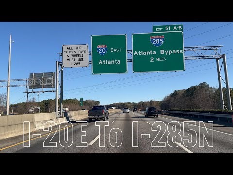 4K 60FPS Sunny POV Drive ☀️🚗 | Atlanta, GA | I-20 East to I-285 North