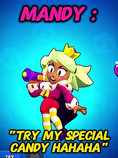 MANDY SCARED FOR THE FIRST TIME 💀! #brawlstars