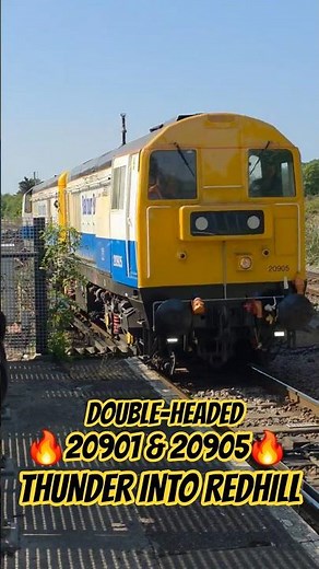 🔥 Double-Headed Class 20s – 20901 & 20905 Thunder into Redhill! | Balfour Beatty Action