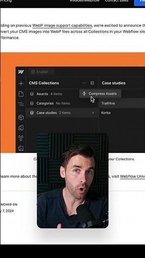 Warum ist die Webflow Asset Compression kostenlos?