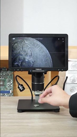 Coin hunting under the Tomlov TriL110 3 Lens Coin Microscope!