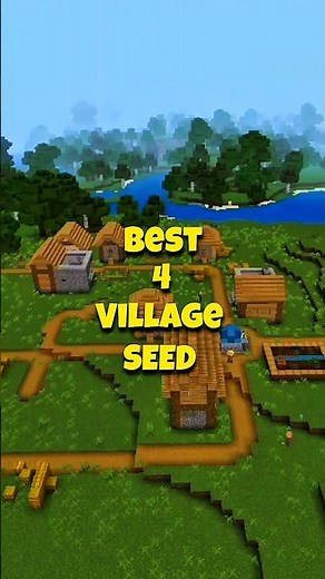 Best Village Seed Minecraft 1.21 Bedrock | 4 Village Near Spawn 😱🔥 #minecraft #gaming #seed