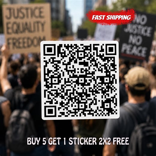 F*ck Trump QR Code Sticker / Magnet, Subtle Anti Trump Bumper Sticker, FDT Vinyl Decal, Liberal Gift, Anti MAGA Car Magnet, Funny Anti Trump