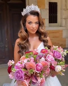 Beautiful princess! Headpieces and Jewelry: @bridalstylesboutique...