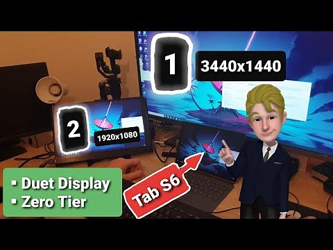 Dual monitor setup. Samsung DeX, ShadowPC and Dual Display App.