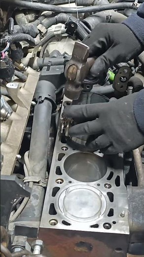 Piston Installation with New Piston Rings | Fix My Engine #automobile #engineblock #mechanic