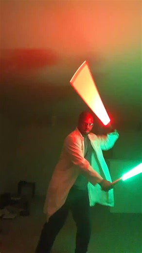 Professor Prime Crazy Lightsaber Action: The Crimson Emerald Matrix!!!!!