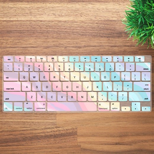 Abstract Colorful Wave Keyboard Cover for MacBook Pro 13 14 16 Inch, MacBook Air 13 15, M4 M3 M2 M1 All Model, Laptop Keyboard Skin - Etsy