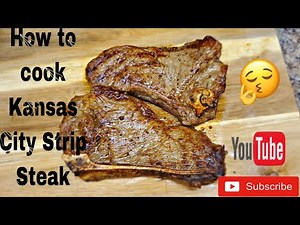 How to cook a Kansas City strip steak with Chicago style seasoning