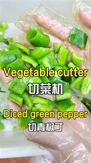 Vegetable cutter diced green pepper#vegetablecutter
